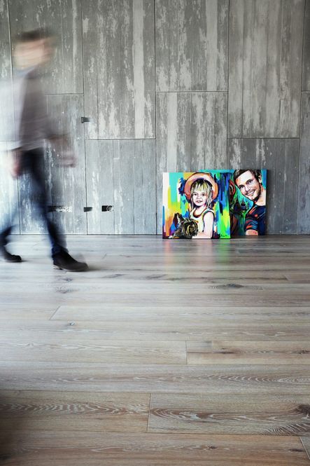 Hovedbilde Heltre Lamellplank Wilbergs - Eik Midnight Moon 16x250x1400-2900mm