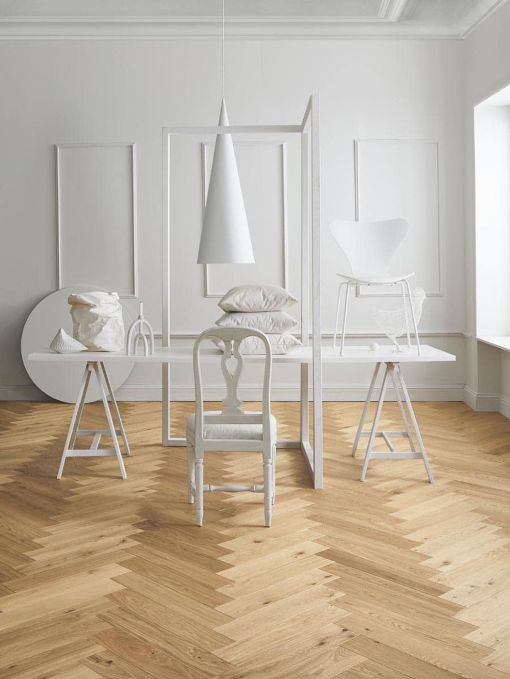 Fiskebensparkett Tarkett Segno Eik