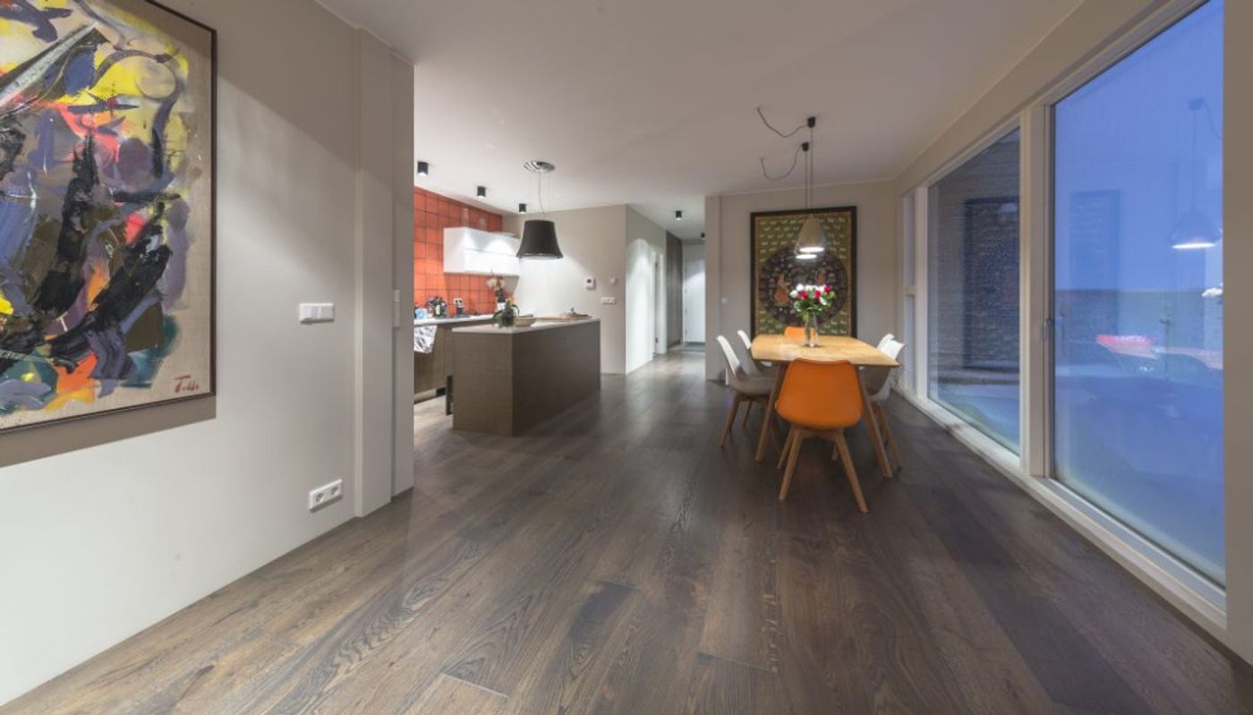 Heltre Lamellplank Wilbergs -  Eik Dark Sauna 16x190x1400-2900mm