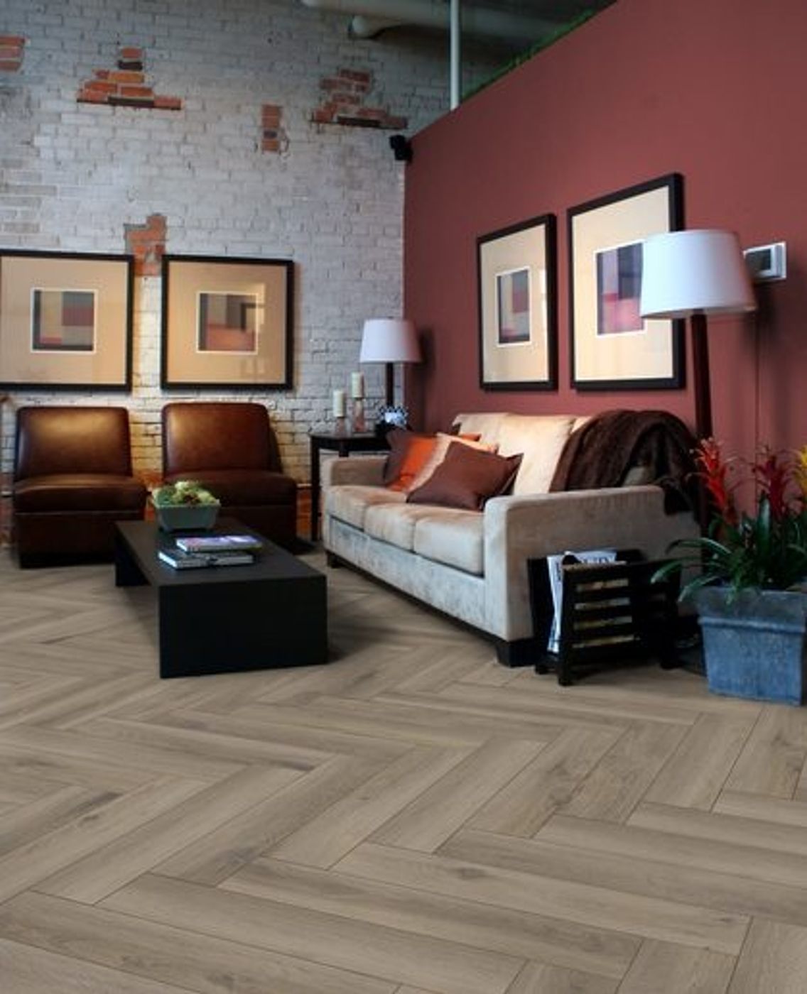 Laminat Kronotex Herringbone Metz Oak