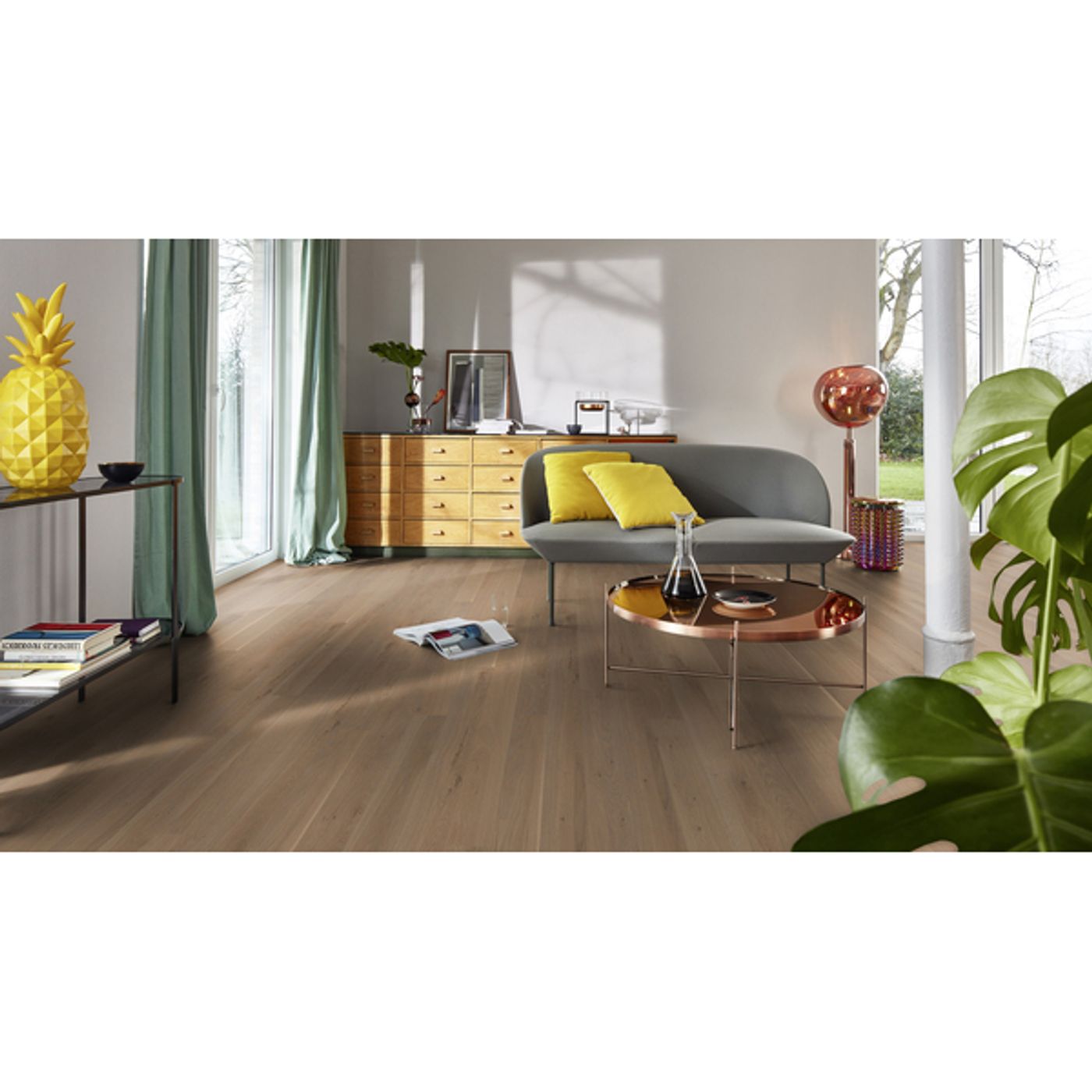 Boen Eik Sand Plank Live Natural Olje Parkett