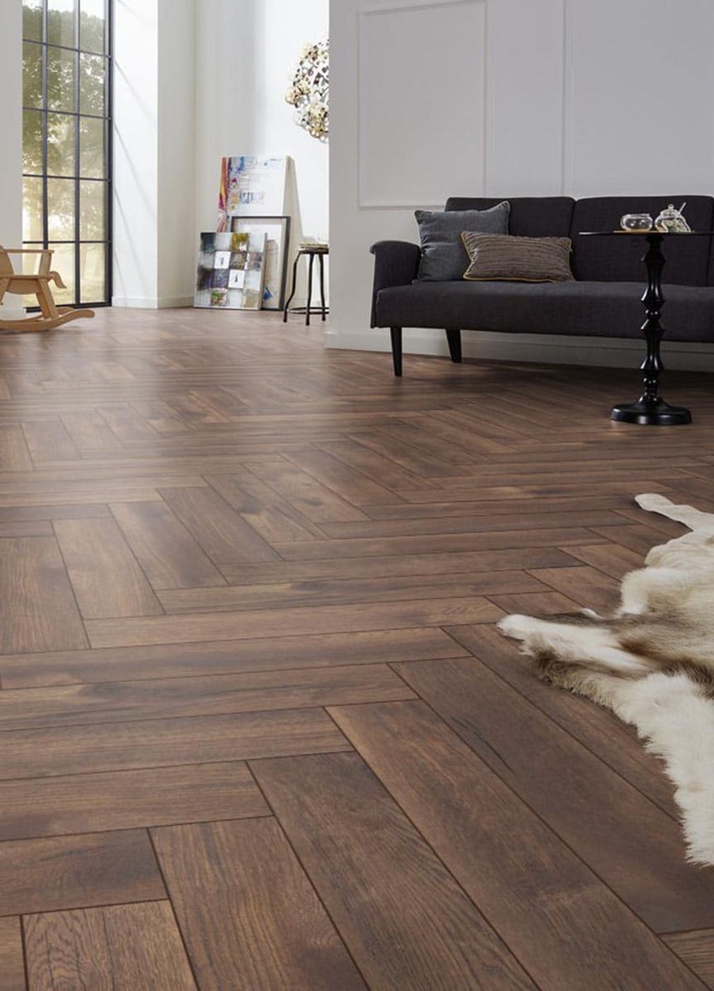 VAREPRØVE - Kronotex Herringbone - Calais Oak